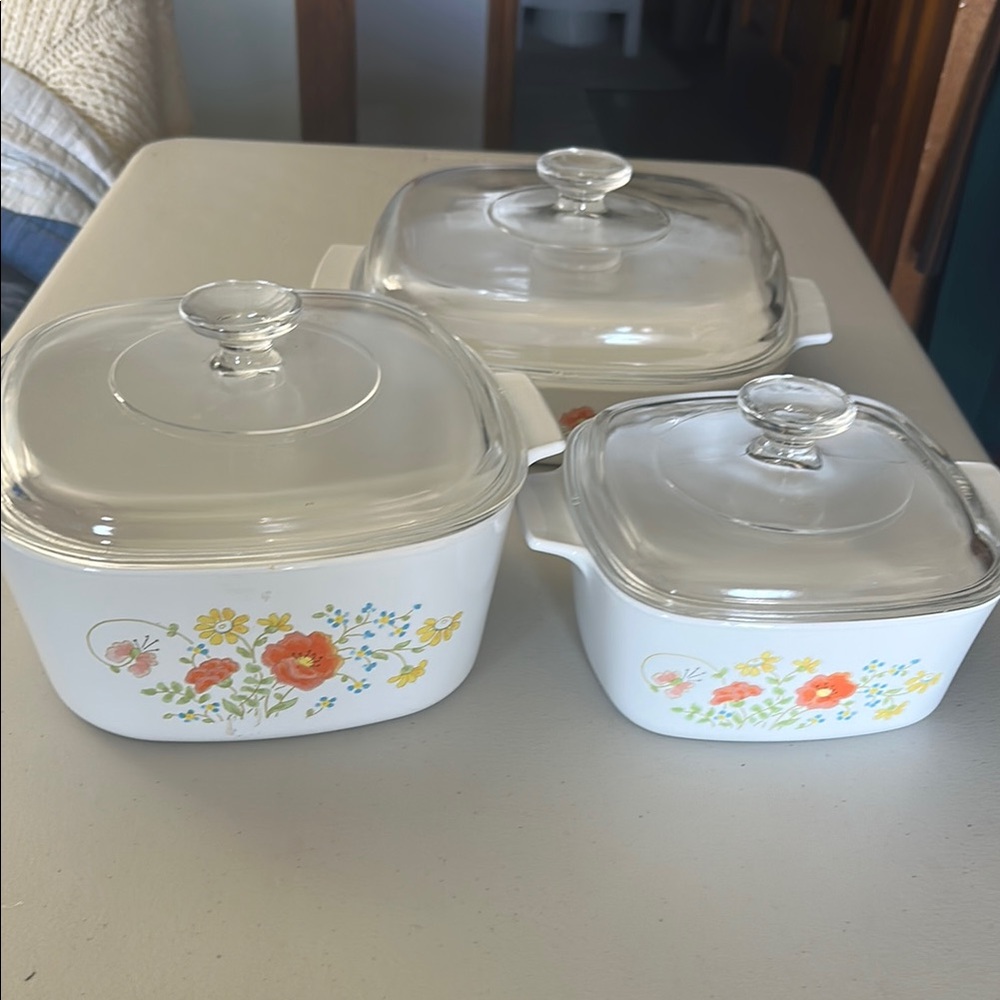 Corningware Wildflowers set
